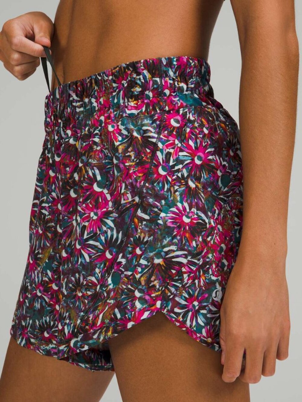 Lululemon Track That Mid-Rise Lined Short 5" Floral Electric Multi